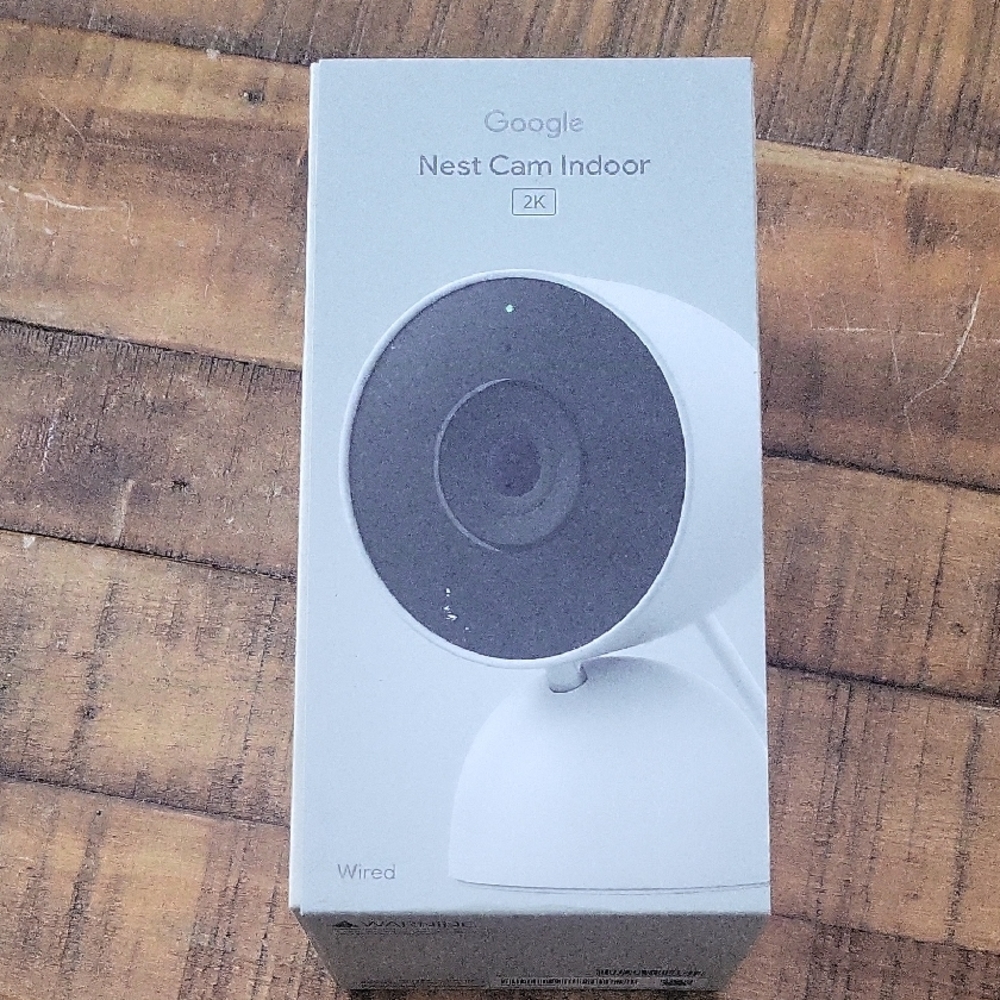 Google Nest Cam Indoor 2K, 3rd Gen Wired - Color: Snow